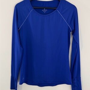 Athleta Exhilaration Tech Long Sleeve Blue Size Small